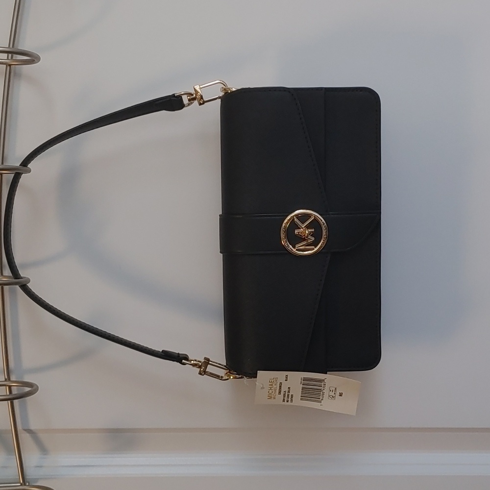 Michael Kors Greenwich Black Handbag NWT